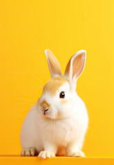 Cute bunny. Generative AI.