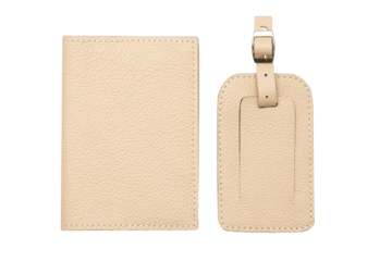 Coded Passport Covers. Brown, white, yellow, beige