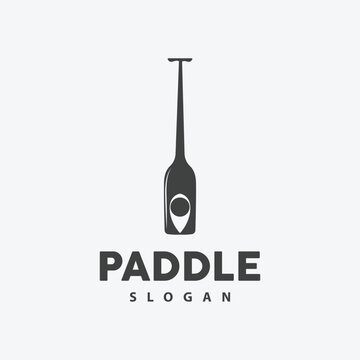 Paddle Logo, Boat Paddle Vector, Crossed Paddle Icon, Illustration Symbol Simple Design