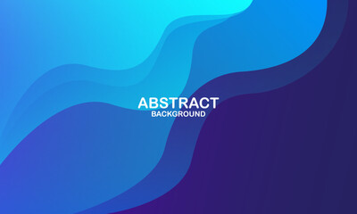 Abstract blue wave background. Vector illustration