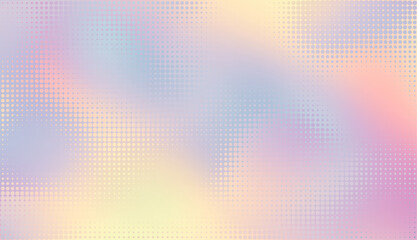 Abstract defocused horizontal background with pop art halftone dots. Vector image. © kastanka
