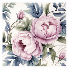 Seamless repeating pattern - vintage floral pattern