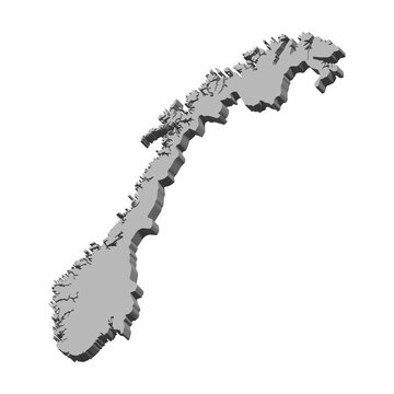 recommend clip art: Norway 3D Map Transparent PNG