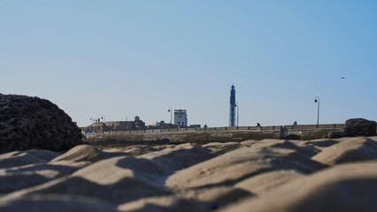Fototapeta premium The old fortress of Cadiz with different settings of the aperture and variations of the perspective