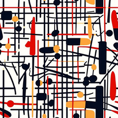 Seamless repeating pattern -  contemporary art pattern