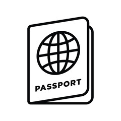 passport icon vector design template simple and modern