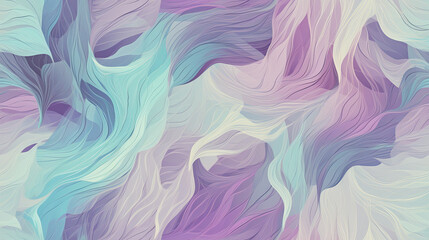Fototapeta na wymiar abstract seamless background with waves flow - by generative ai
