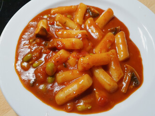 Chinese rice gnocchi