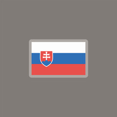 Illustration of slovakia flag Template
