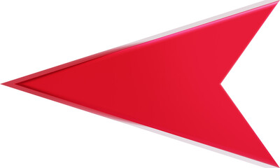 Arrow 3d icon isolated.