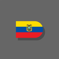 Illustration of ecuador flag Template