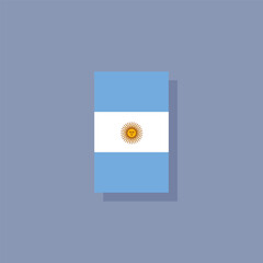 Illustration of argentina flag Template