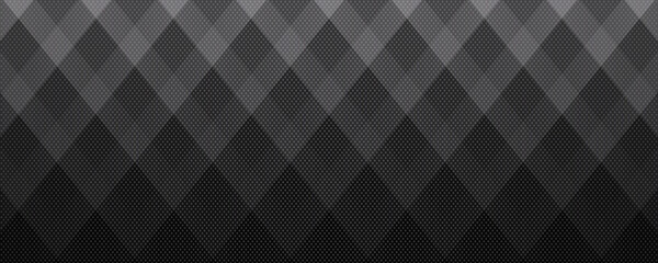 3D black geometric abstract background overlap layer on dark space with rhombus pattern decoration. Modern graphic design element striped style for banner, flyer, card, brochure cover, or landing page