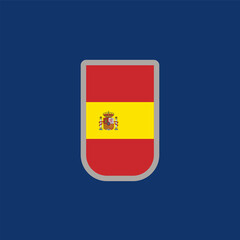 Obraz premium Illustration of spain flag Template