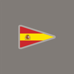 Fototapeta premium Illustration of spain flag Template