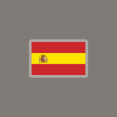 Illustration of spain flag Template