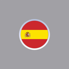 Illustration of spain flag Template