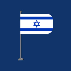 Illustration of Israel flag Template