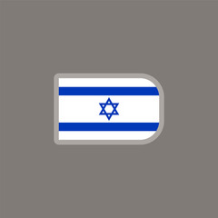 Illustration of Israel flag Template