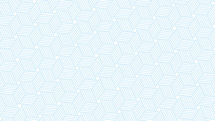 Vector seamless geometric pattern. Modern style blue pattern background