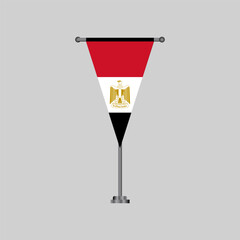Illustration of egypt flag Template