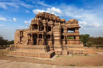 Sasbahu (Sas-Bshu ka mandir, Sahastrabahu Temple) temple in Gwalior fort. Gwalior, Madhya Pradesh,...