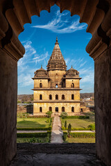 Royal cenotaphs of Orchha in Orchha, Madhya Pradesh, India