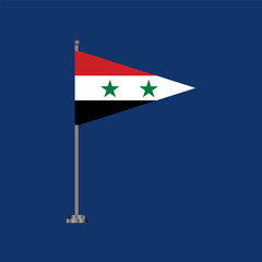 Illustration of Syria flag Template