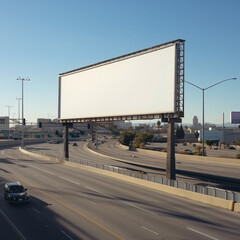 blank outdoor billboard for advertising poster or blank billboard for advertisement, generative ai