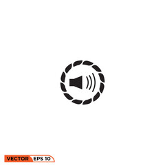 Icon vector graphic of Audio sound rope