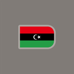 Illustration of  Libya flag Template