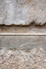 close-up historical stone wall background