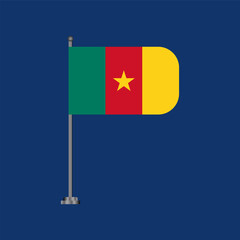 Illustration of cameroon flag Template