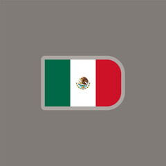 Fototapeta premium Illustration of Mexico flag Template