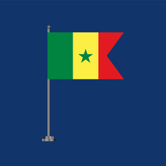 Illustration of senegal flag Template