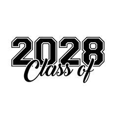 Class Of 2028 Vector, T shirt Design