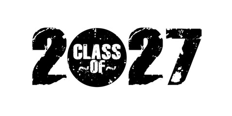 Class Of 2027 T Shirt Design Vector