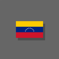 Illustration of Venezuela flag Template