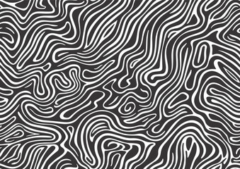 Seamless pattern. Abstract texture with wavy stripes. Background with distorted lines. Vector illustration