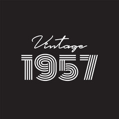 1957 vector vintage retro t shirt design