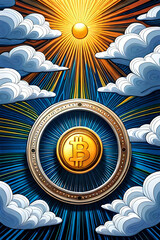 Bitcoin on the sky