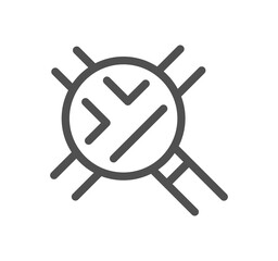 Global navigation related icon outline and linear symbol.	
