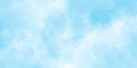 blue sky with white clouds in sunny weather .Blue Sky vector .White cumulus clouds formation in blue sky .blue water surface background .Panorama.