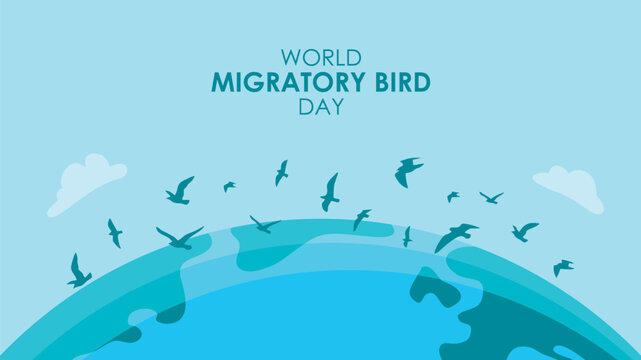 world migratory bird day banner template