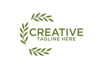 icon olive oil branch logo design