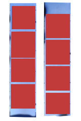contact sheet with film stripes, medium format photo frames, free copy space