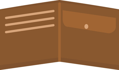 開いた二つ折り財布のアイコン