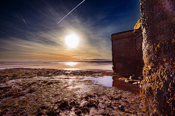 Seaton Carew beach, Hartlepool, North east England, UK