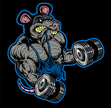 Rat Gym Stock Illustrations – 121 Rat Gym Stock Illustrations, Vectors &  Clipart - Dreamstime