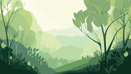 Obraz premium 新緑の背景01